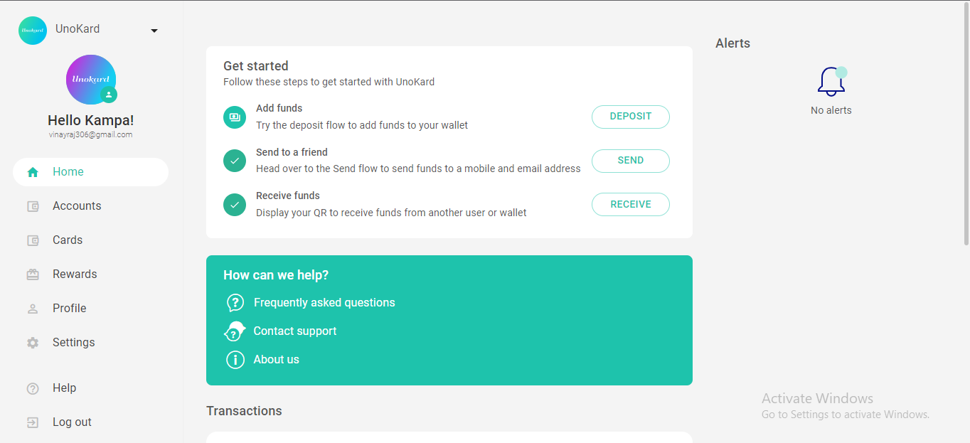 UNO wallet